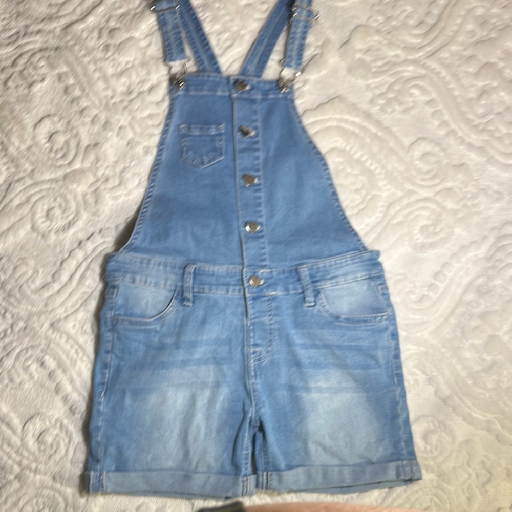 Vigoss Light Blue big girls Denim Overalls Sz L(12/14)